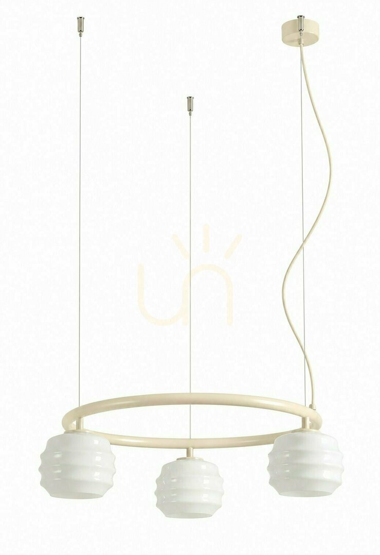 Prüfen ALDEX 1159E20_R Puff 3-Ring-Pendelleuchte aus Baumwolle ALDEX 1159E20_R Puff 3-Ring-Pendelleuchte aus Baumwolle