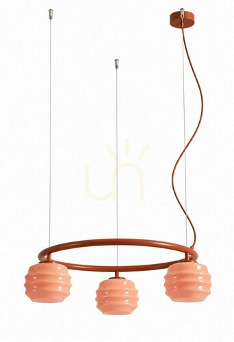 Prüfen Puff Glaze 3 Ring Terra ALDEX 1160E24_R Pendelleuchte