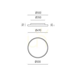 ACELIA P/M FACPO2 Deckenleuchte, Gold, Gea Luce small 1