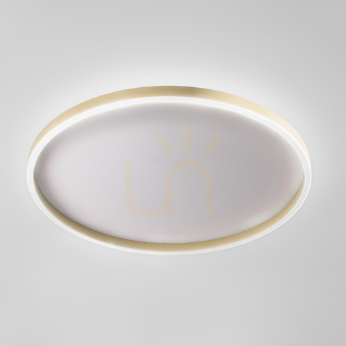 Prüfen Gea Luce AELA P/G LED-Deckenleuchte 80 cm, Beige, FAEPBE3