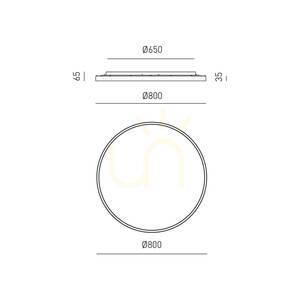 AELA P/G FAEPO3 Deckenleuchte, Gold, Gea Luce small 1