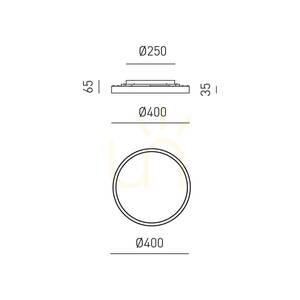 AELA P/P FAEPO1 Deckenleuchte, Gold, Gea Luce small 1