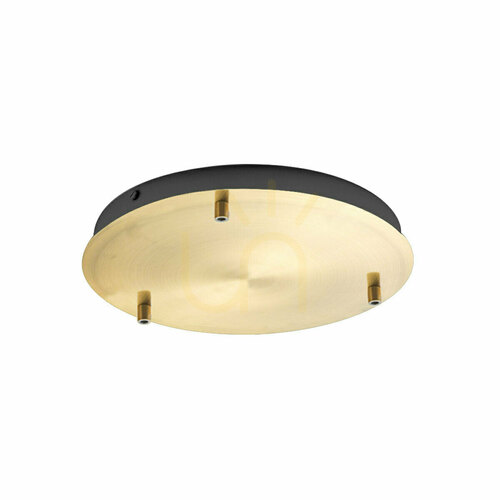 Prüfen ALICE B T/3 FALBO3 Deckenrosette, Messing, Gea Luce