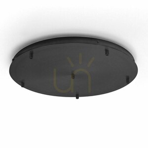ALICE B T/6 FALBN6 Schwarze Deckenrosette „Gea Luce“ small 0