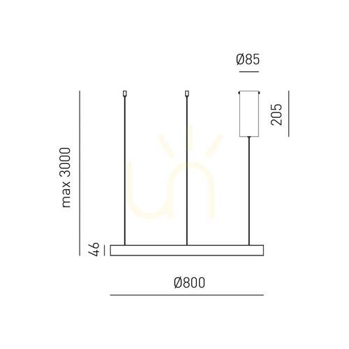 Prüfen CRISEIDE S/1P FCRSO8 Pendelleuchte, gebürstetes Gold, Gea Luce