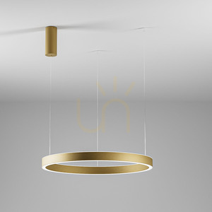 CRISEIDE S/1P FCRSO8 Pendelleuchte, gebürstetes Gold, Gea Luce small 0
