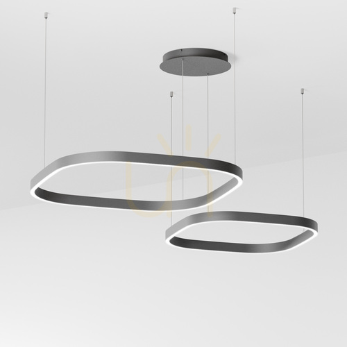 Prüfen CRISEIDE S/2D Q FCRSN5Q „Black Gea Luce“ Pendelleuchte
