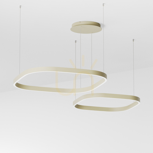 Prüfen CRISEIDE S/2D Q FCRSV5Q Pendelleuchte, Salbeigrün, Gea Luce