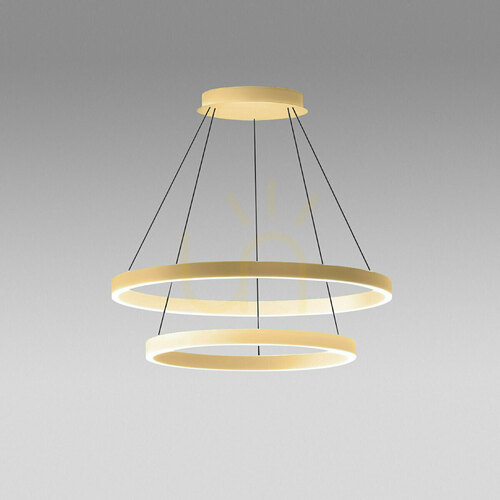 Prüfen CRISEIDE S/2G FCRSO4 Pendelleuchte, gebürstetes Gold, Gea Luce