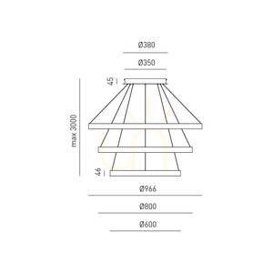 CRISEIDE S/3 FCRSN11 Pendelleuchte „Black Gea Luce“ small 1