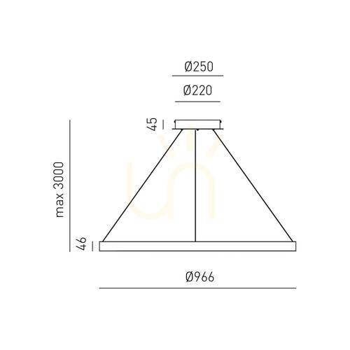 Prüfen CRISEIDE S/S FCRSO7 Pendelleuchte, gebürstetes Gold, Gea Luce