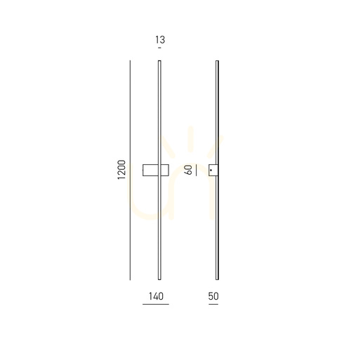 Prüfen CYNARA A/G FCYAO2 Wandleuchte, Gold, Gea Luce