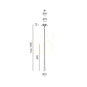 DAFNE SG/I FDA1GOI Gold Gea Luce Pendelleuchte small 1