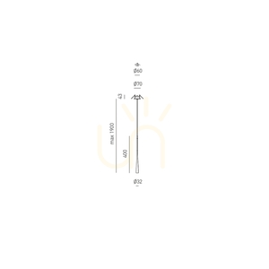 DAFNE SP/I FDA1POI Gold Gea Luce Pendelleuchte small 1