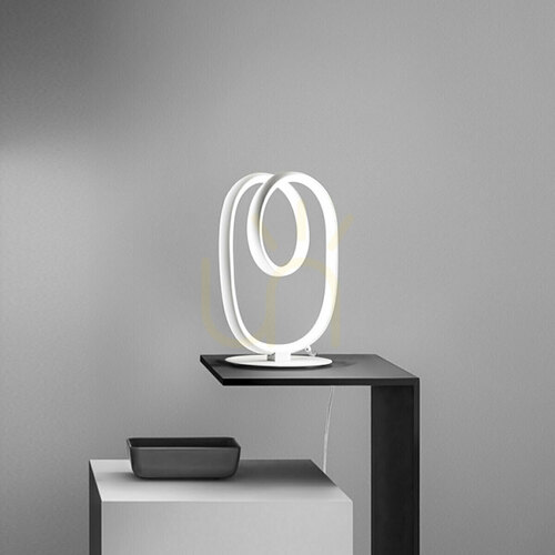 Prüfen DIVA L FDILB1 Tischlampe „Gea Luce“ in Weiß