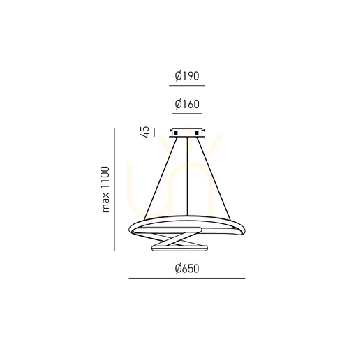 Prüfen DIVA S/G FDISO3 Gold-Pendelleuchte von Gea Luce