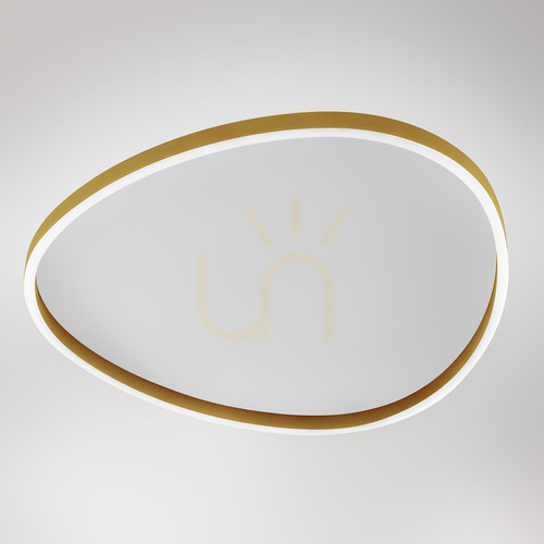 Prüfen ECARIS P/G FECPO3 Deckenleuchte, Gold, Gea Luce