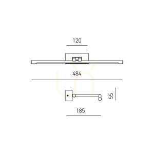 GAP441N Weiße Wandleuchte von Gea Luce small 1