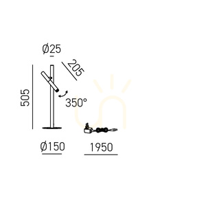 GLSB40 Weiße Gea Luce Tischlampe small 1
