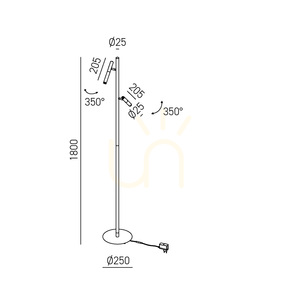 GPIB40 Stehlampe, Weiß, Gea Luce small 1