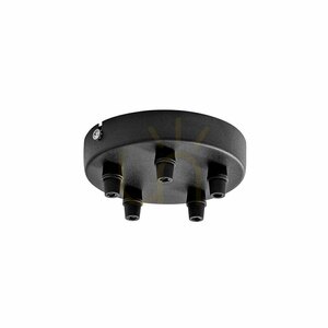 GSOB51 Schwarze Deckenrosette „Gea Luce“ small 0