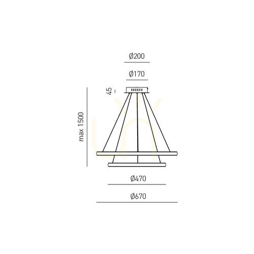 Prüfen IOLE S/2 FIOSB2 „White Gea Luce“ Pendelleuchte