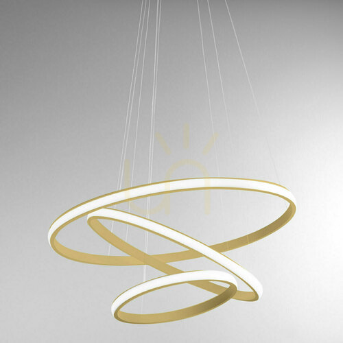 Prüfen IOLE S/3 FIOSO3 Gold Gea Luce Pendelleuchte