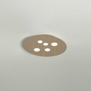 LUNA P/M FLUPT2 Deckenleuchte, grau-braun, Gea Luce small 0