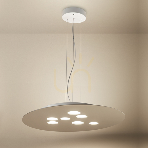 Prüfen LUNA S FLUST1 Pendelleuchte, Grau-Braun, Gea Luce