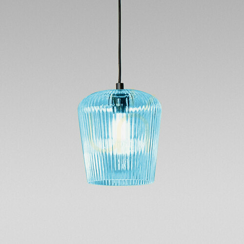 Prüfen NUMA V/P FNUVB1 Pendelleuchte, transparent blau, Gea Luce