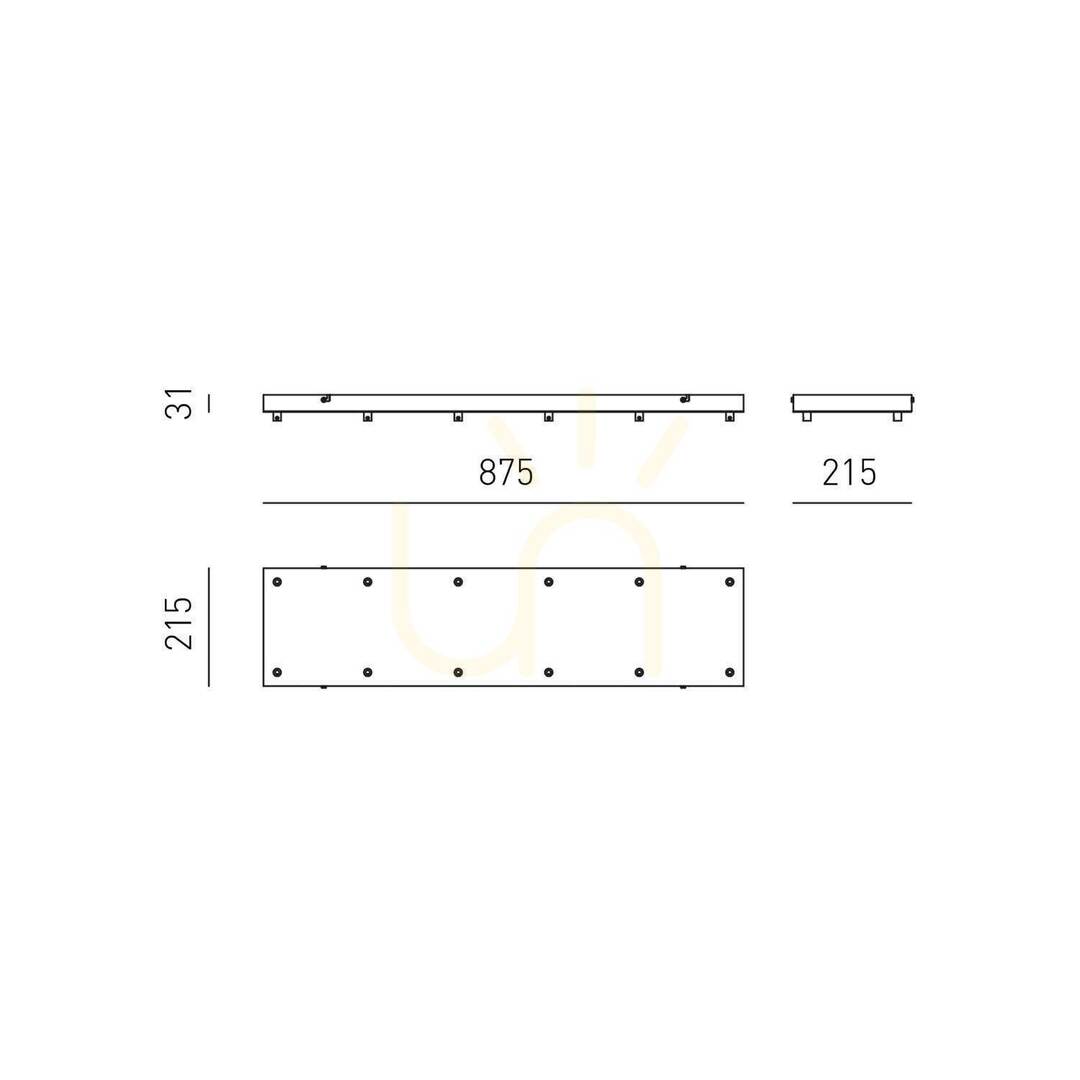 Aussicht OFELIA MINI B R/12 FOFBO12R Deckenrosette, Messing, Gea Luce OFELIA MINI B R/12 FOFBO12R Deckenrosette, Messing, Gea Luce