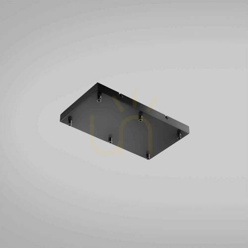 Prüfen OFELIA MINI B R/6 FOFBN6R – Schwarze Deckenrosette von Gea Luce