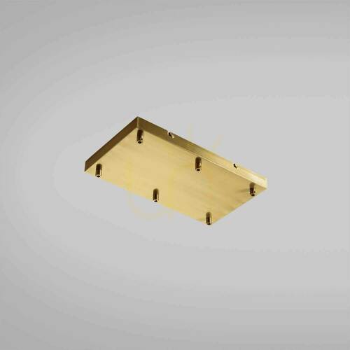 Prüfen OFELIA MINI B R/6 FOFBO6R Deckenrosette, Messing, Gea Luce