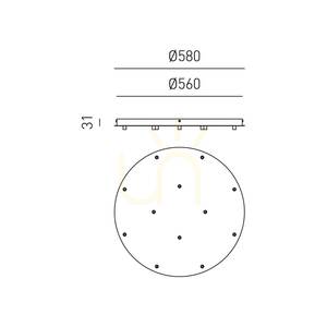 OFELIA MINI B T/12 FOFBB12 Deckenrosette, Weiß, Gea Luce small 1
