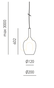 OFELIA S/10 FOFSO10 Pendelleuchte, Spiegelgold, Gea Luce small 1