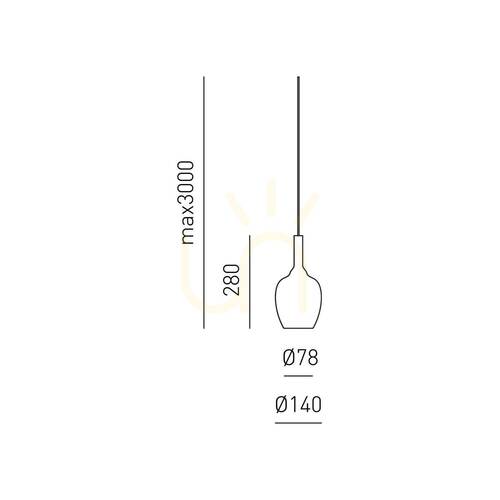 Prüfen OFELIA S/10 MINI FOFSR10M Pendelleuchte, Kupfer, Spiegelglanz, Gea Luce