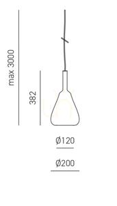 OFELIA S/11 FOFSR11 Pendelleuchte, Kupfer mit Spiegeloberfläche, Gea Luce small 1