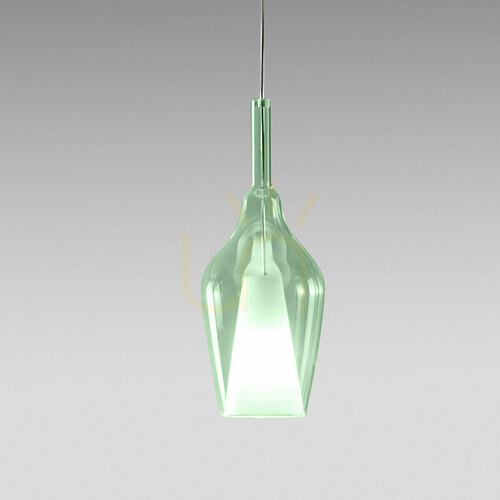 Prüfen OFELIA S/12 FOFSV12 – grüne, transparente Pendelleuchte von Gea Luce