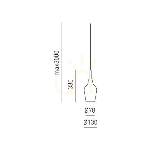 Prüfen OFELIA S/12 MINI FOFST12M Pendelleuchte, transparent, von Gea Luce