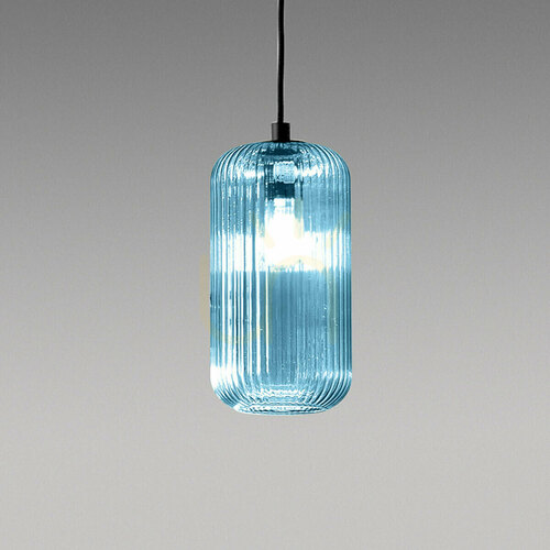 Prüfen RAIKA V/G FRAVB2 Pendelleuchte, transparent blau, Gea Luce