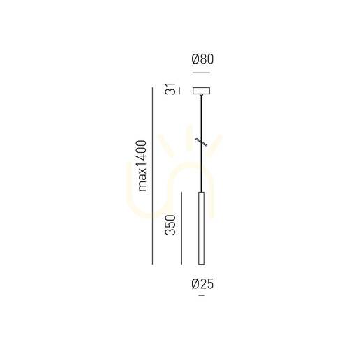 Prüfen THALASSIA S/P FTHSO1 Gold-Pendelleuchte von Gea Luce