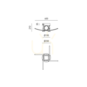 FTOPN4 Deckenleuchte von Gea Luce small 1