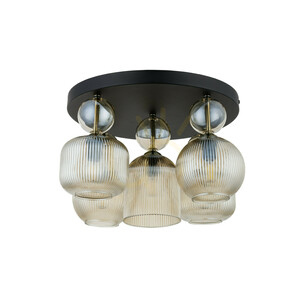 Sophia Cognac Deckenleuchte, 5 Xe14 small 5