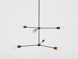 Pendelleuchte CustomForm Triso 6 schwarz 6-flammig E27 80 cm small 0
