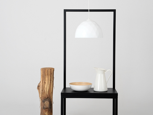Prüfen Pendelleuchte CustomForm LEONARD M, weiß mit kupferfarbener Innenseite, 35 cm, E27