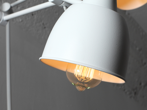 Prüfen Weiße Wandleuchte CustomForm COBEN WALL 2, 2 × E27