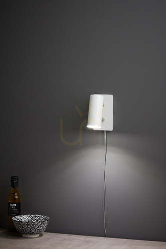 Prüfen Wandlampe Markslojd Barcelona Weiß Metall 12W 107346