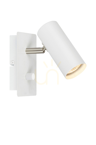 Prüfen Wandlampe Markslojd Barcelona Weiß Metall 12W 107346