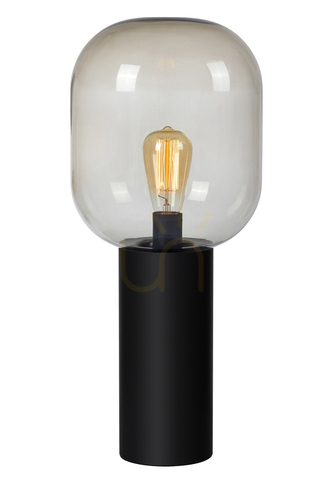 Prüfen Tischlampe Markslojd Brooklyn 107479 Schwarz Rauchglas 56 cm