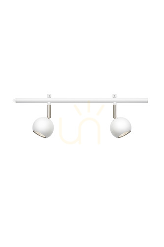 Prüfen Plafond Markslojd EXPAND 107517 2-flammig GU10 weiß 52 cm Metall